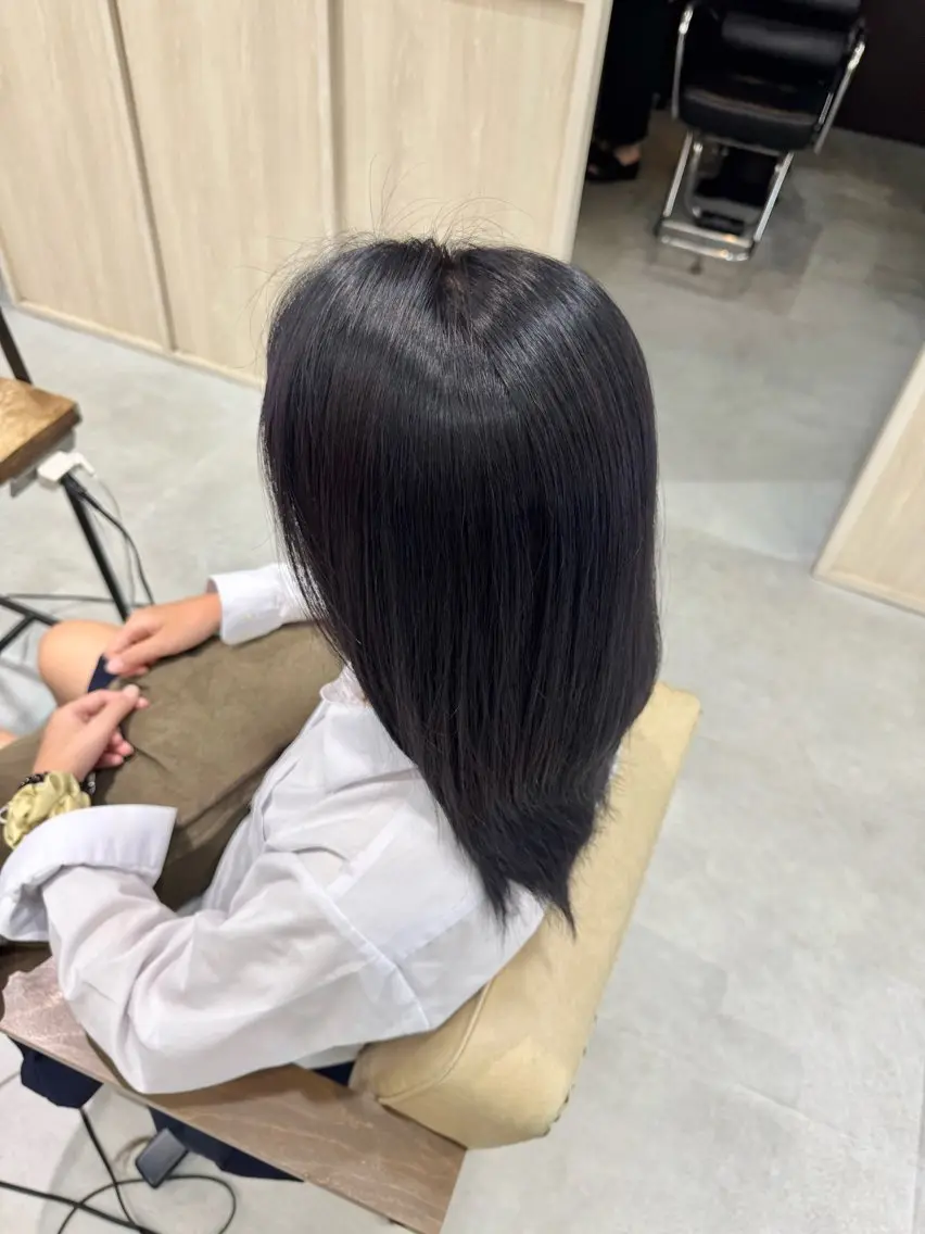 ロング カラー ブリーチなしwカラー /艶カラー/oukaのヘアスタイル
