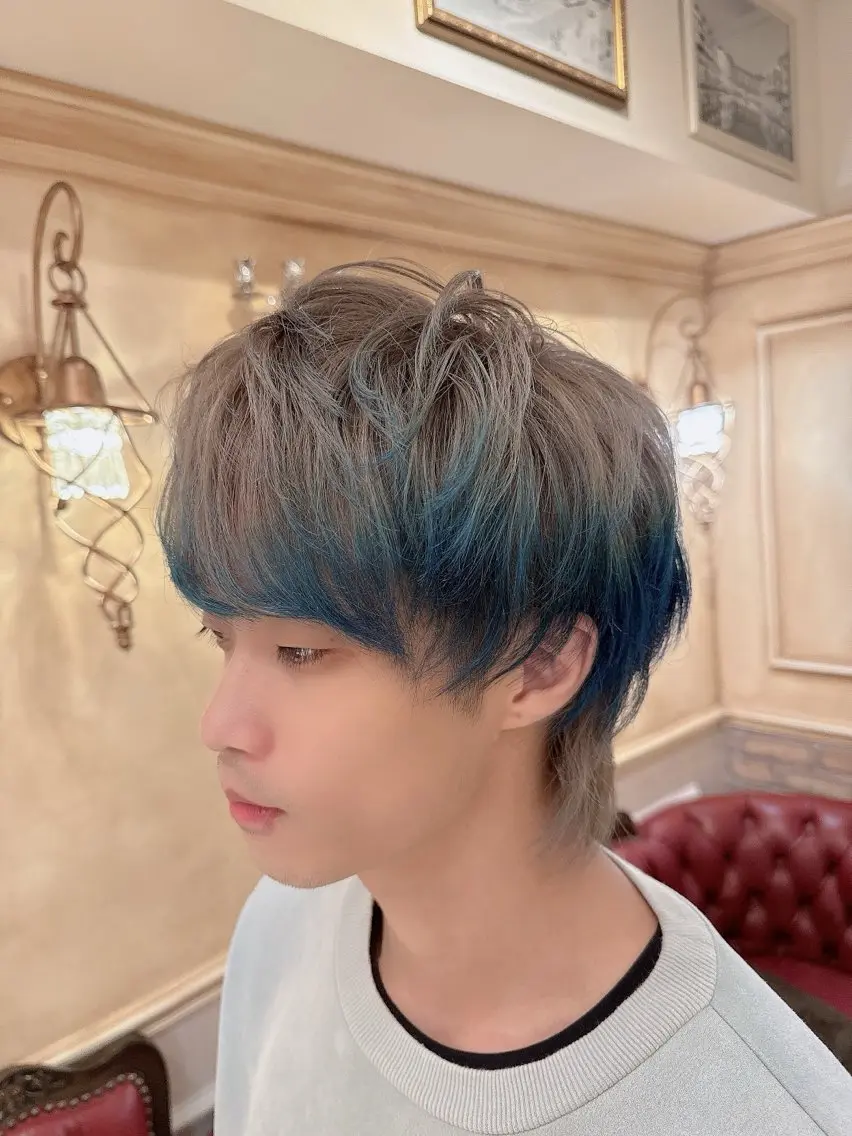 ショート カラー ブルーカラー シルバー カット ヘアカラー トリートメント 韓国ヘアー🦄ྀི オタク美容師🌈山本のヘアスタイル