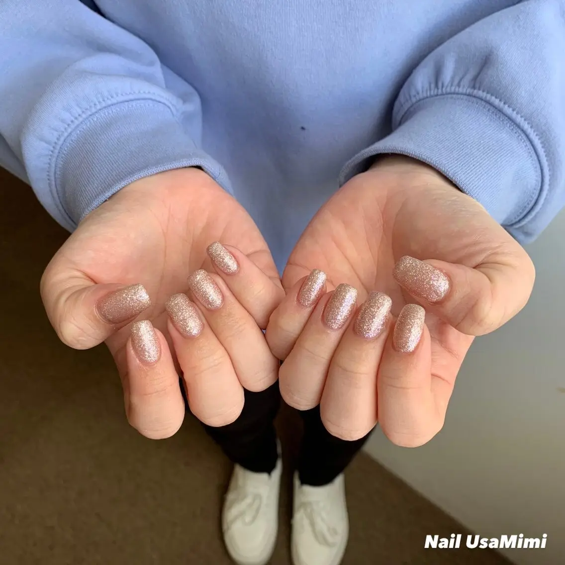 ネイル ジェルネイル マグネットネイル 持ち込み ワンカラーネイル パラジェル 本町ネイルNail UsaMimiのネイルデザイン