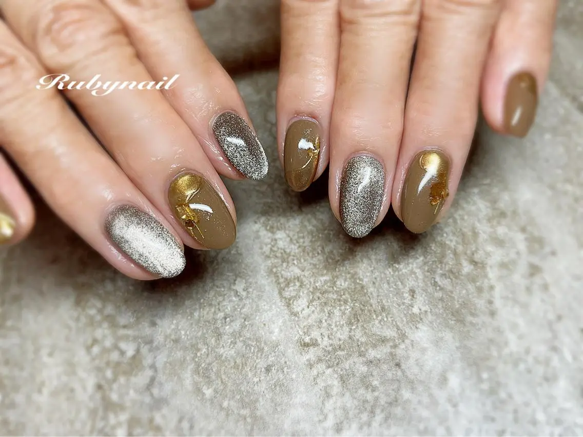 ネイル マグネットネイル プライベートサロン Rubynailのネイルデザイン