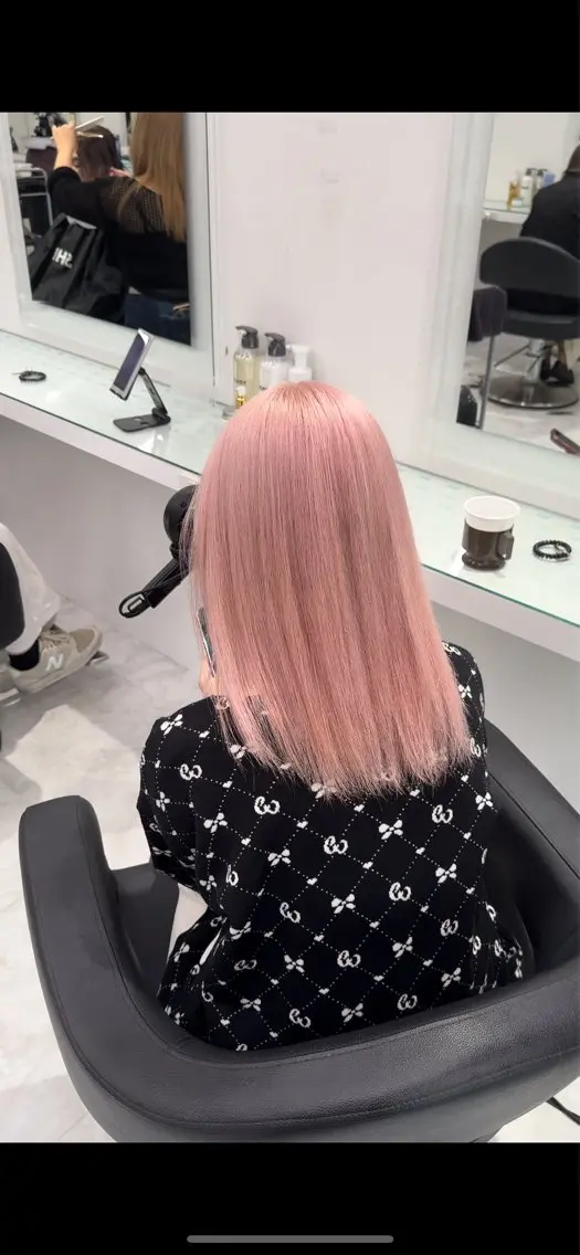 ロング カラー ヘアカラー トリートメント ヘアセット 透明感カラー/ ブリーチ/💓パタオのヘアスタイル