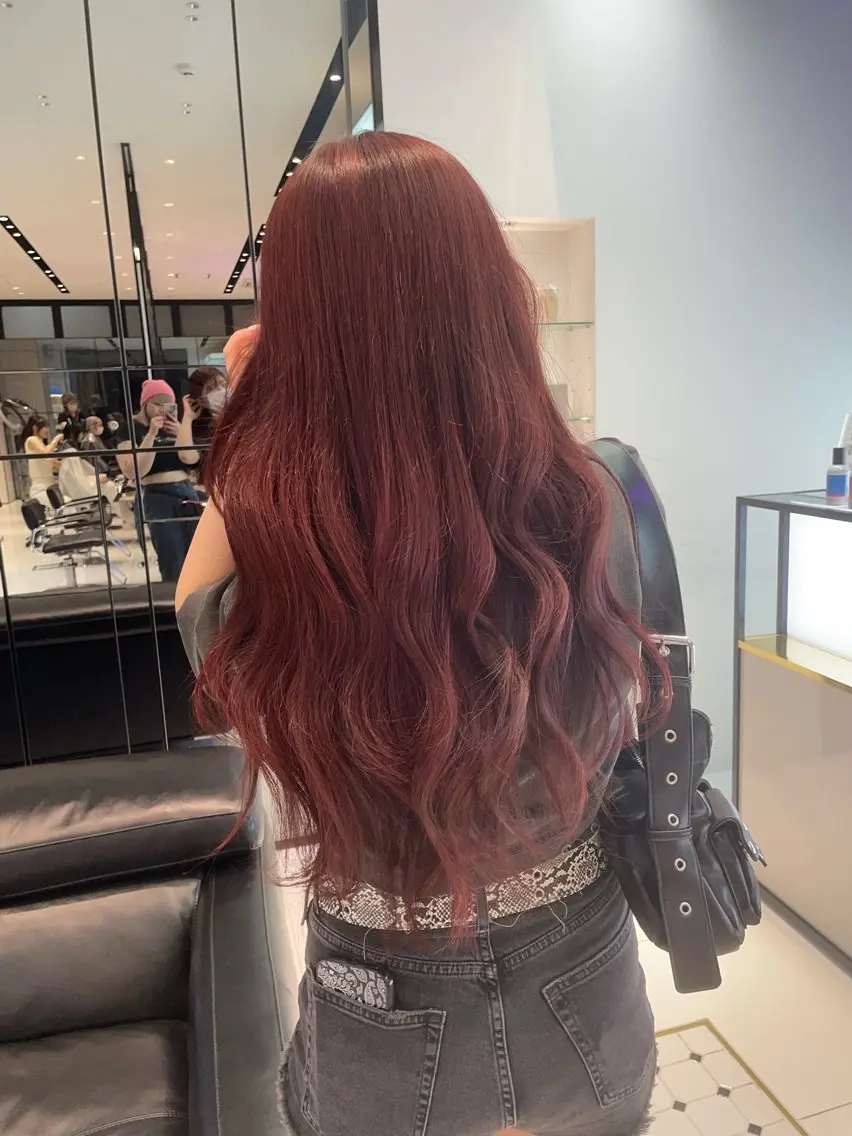 ロング カラー 吉祥寺Yuuka韓国 ハイトーンカラー🎀のヘアスタイル