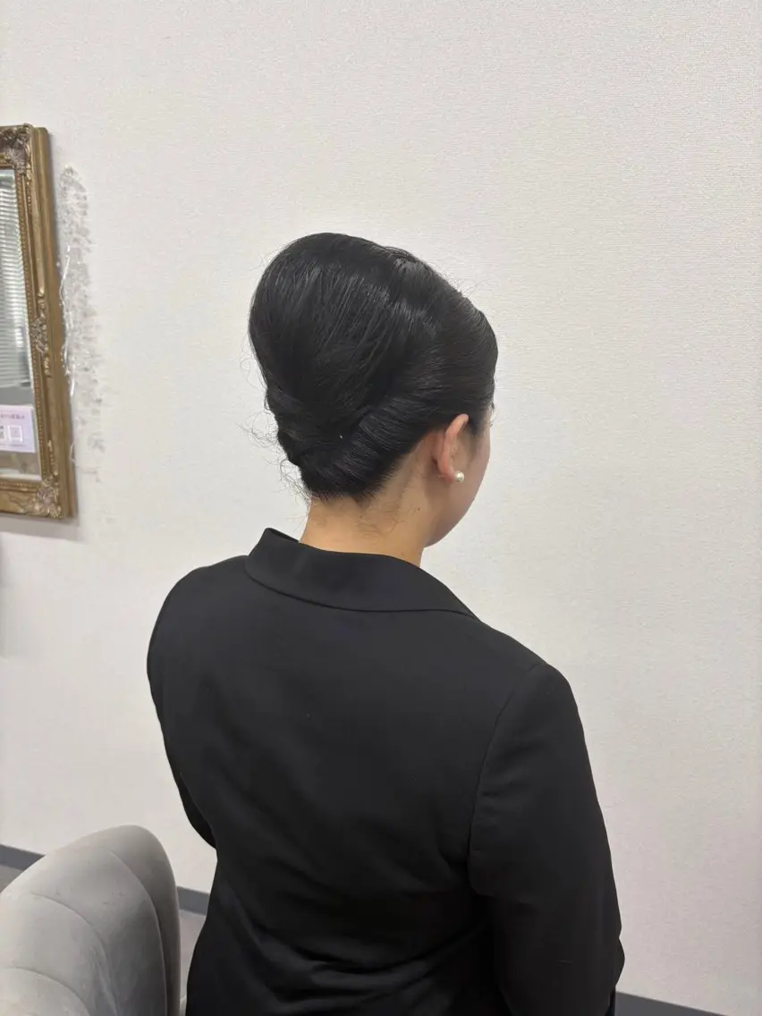 ヘアアレンジ 夜会巻き ヘアサロン ミカヅキのヘアスタイル