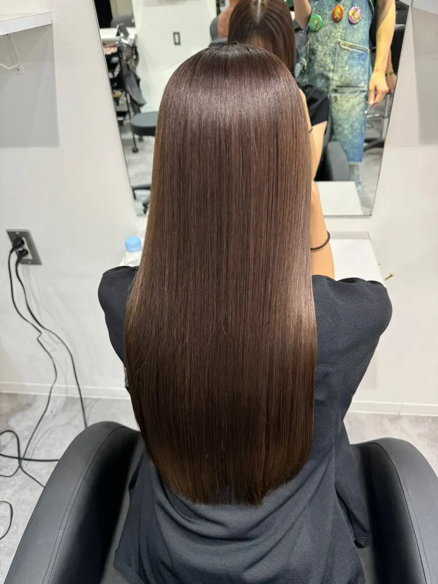 ロング カラー トリートメント 💎レイヤーカット× 髪質改善💎後藤陸のヘアスタイル