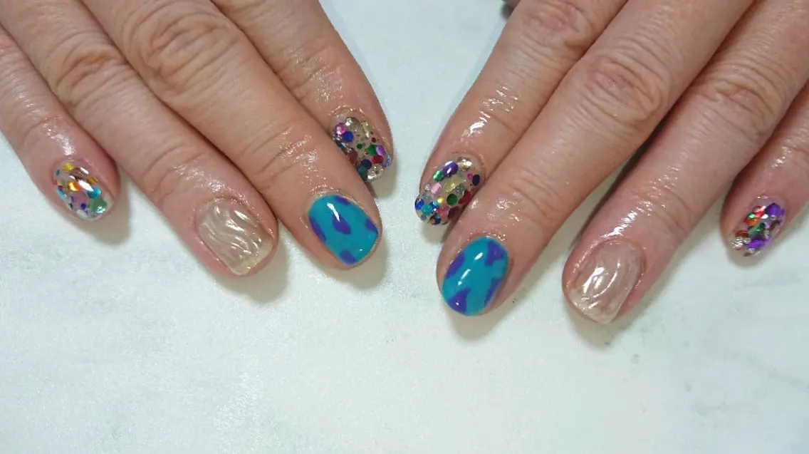 ネイル 持ち込み ハンドネイル shellnail さなえのネイルデザイン