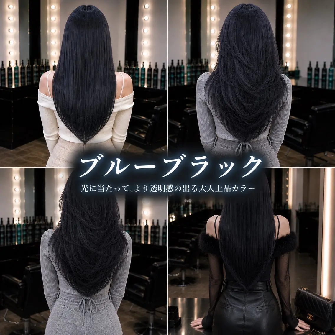 ロング カット ヘアカラー 👑髪質改善/透明感 カラー/レイヤー/Uのヘアスタイル