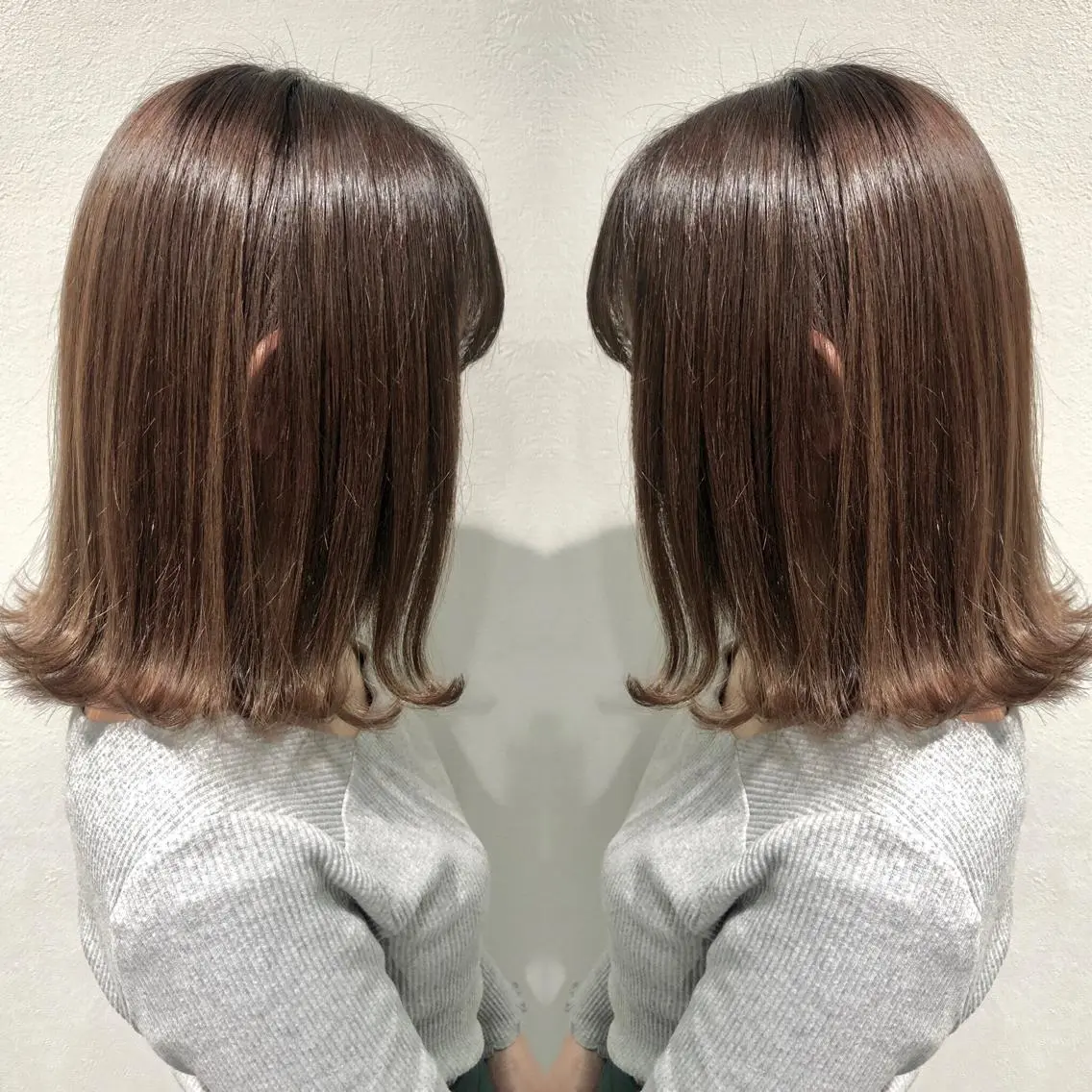 ミディアム カラー カット ヘアカラー トリートメント ♡美髪•艶髪♡砂川 なつきのヘアスタイル