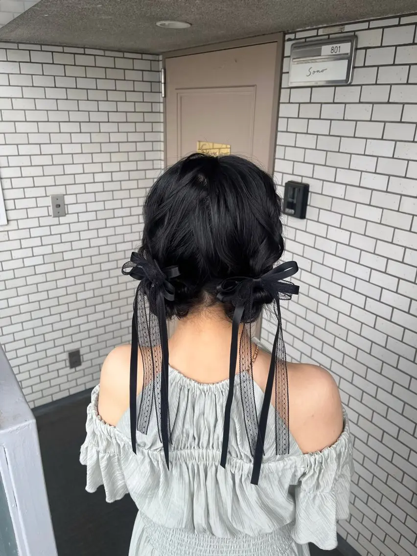 ヘアアレンジ ヘアセット 垢抜けヘアメイク🫧 JURI🪽のヘアスタイル