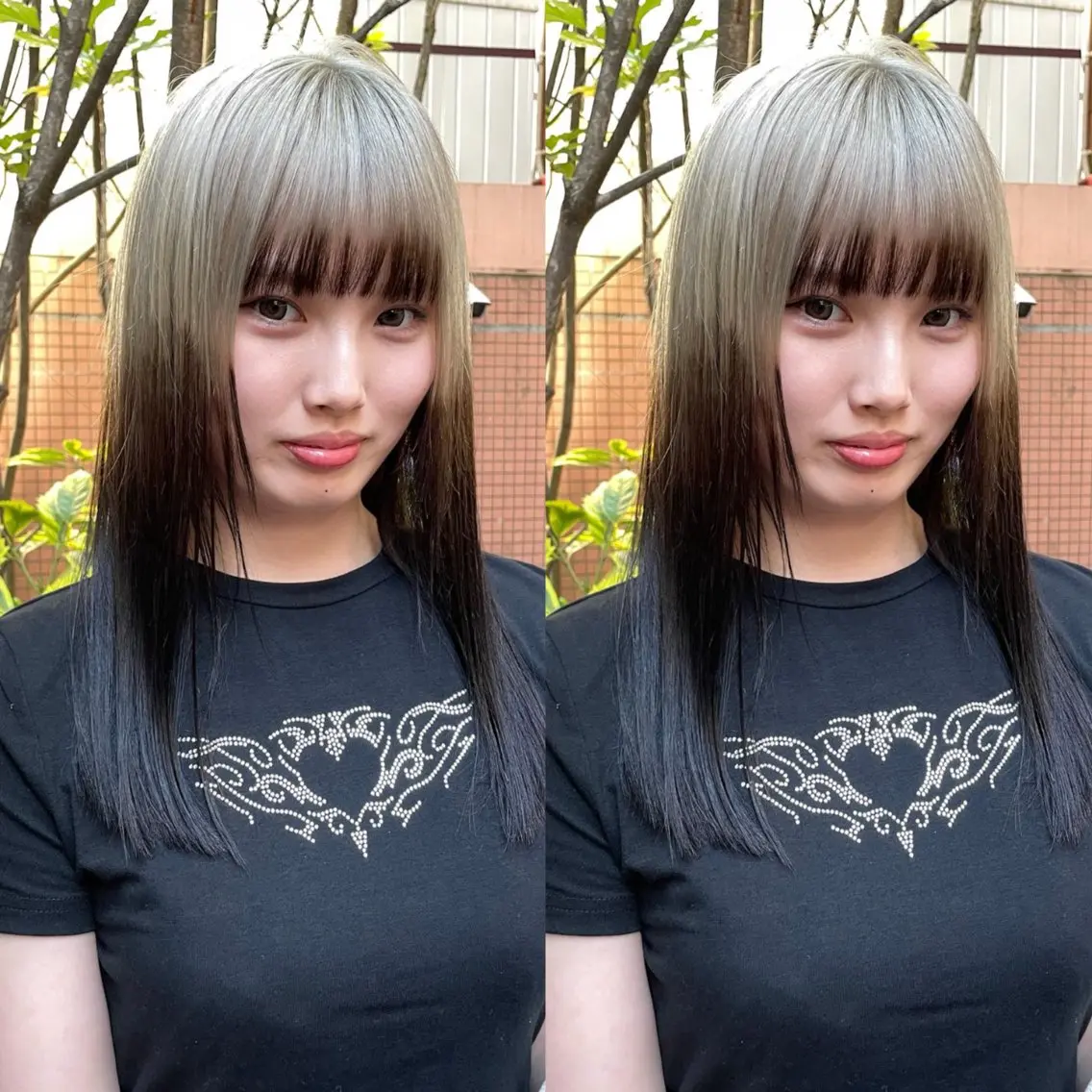 ロング カラー ブラウンカラー ダークブラウン デザインカラー グレージュ ロング デザインカラー★★★ Haco+shihoのヘアスタイル