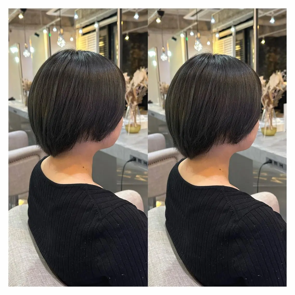 ショート カラー 黒髪 🖤kana韓国ヘア 艶髪カラー特化🖤のヘアスタイル