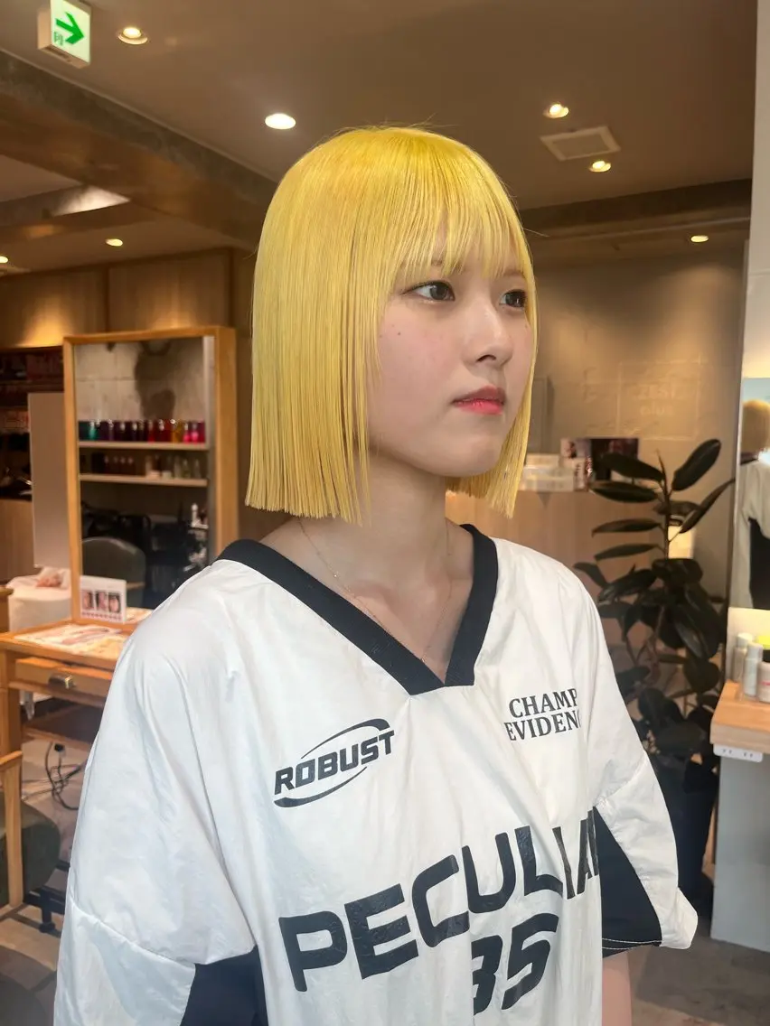 ショート 学生 ヘアカラー 𝐚𝐨𝐢🩰/ パーソナルカラーのヘアスタイル