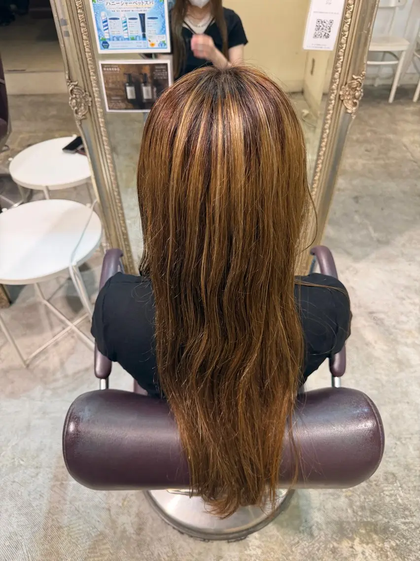 ロング トリートメント ユ ウカのヘアスタイル