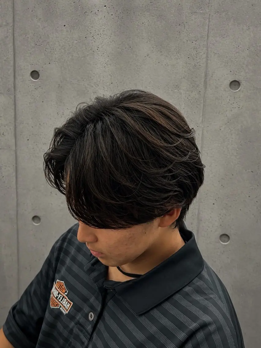 ミディアム ミディアムパーマ カット パーマ 壱昊 ⚡️パーマの玄人⚡️のヘアスタイル