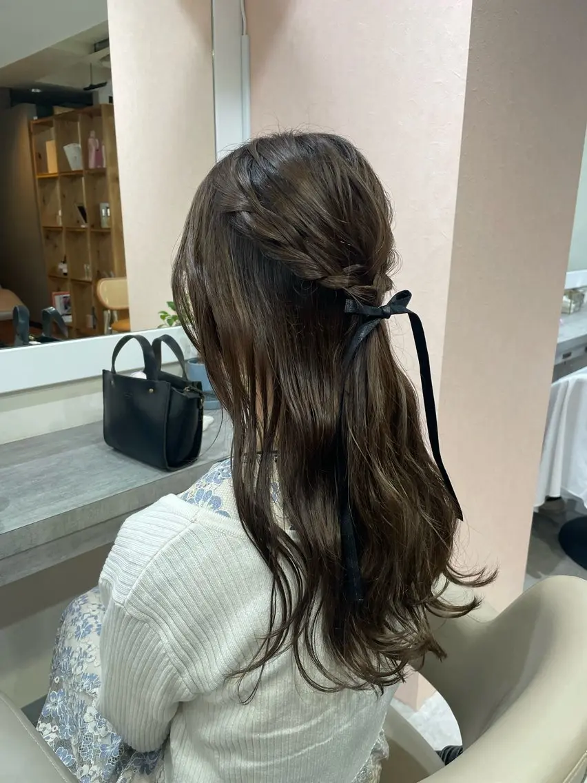 ヘアアレンジ 韓国風パーマ/ヘア セット/店長みづきのヘアスタイル