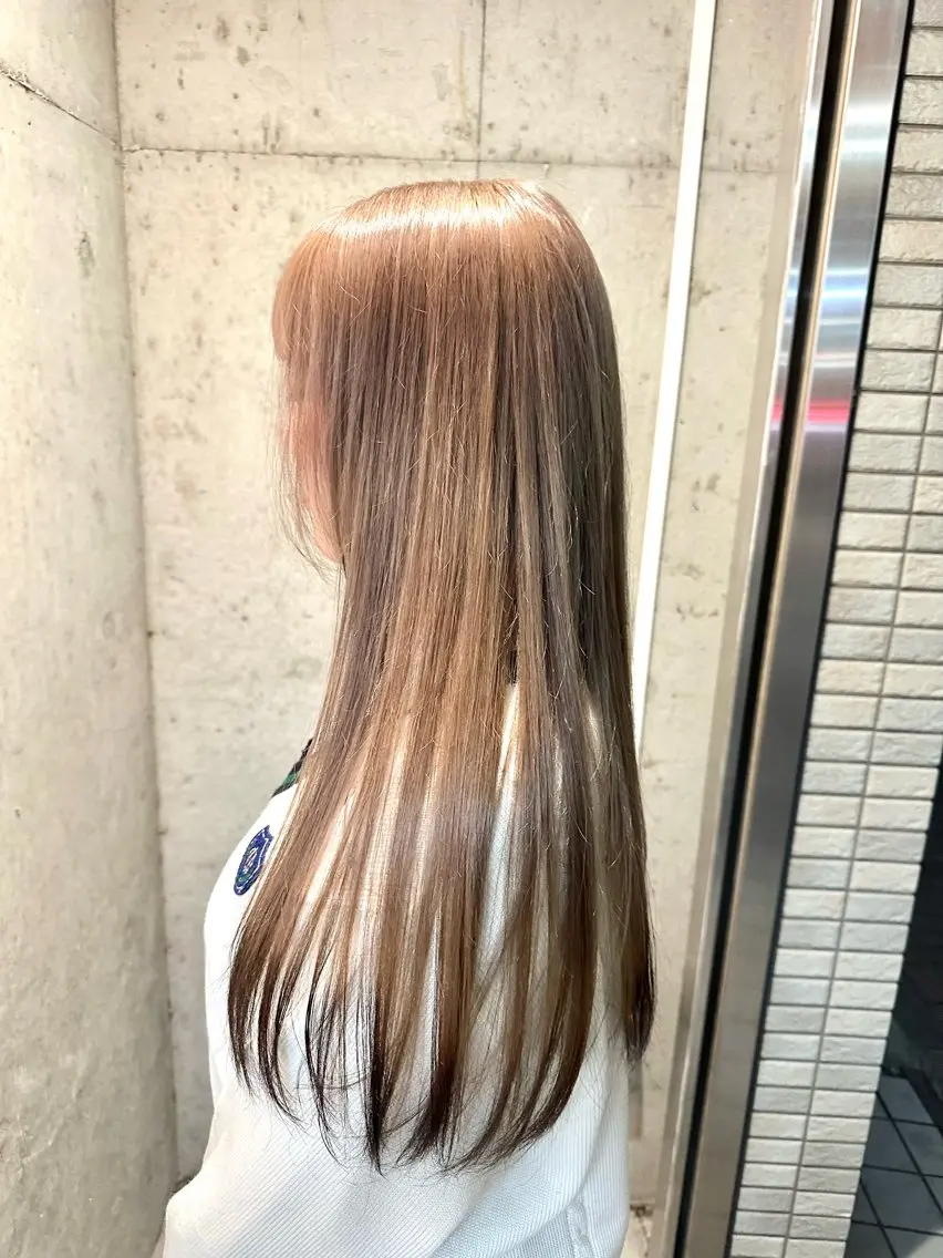 ロング カット ヘアカラー トリートメント 💜透明感カラー🌈 /森絵美莉⛄️❄️のヘアスタイル