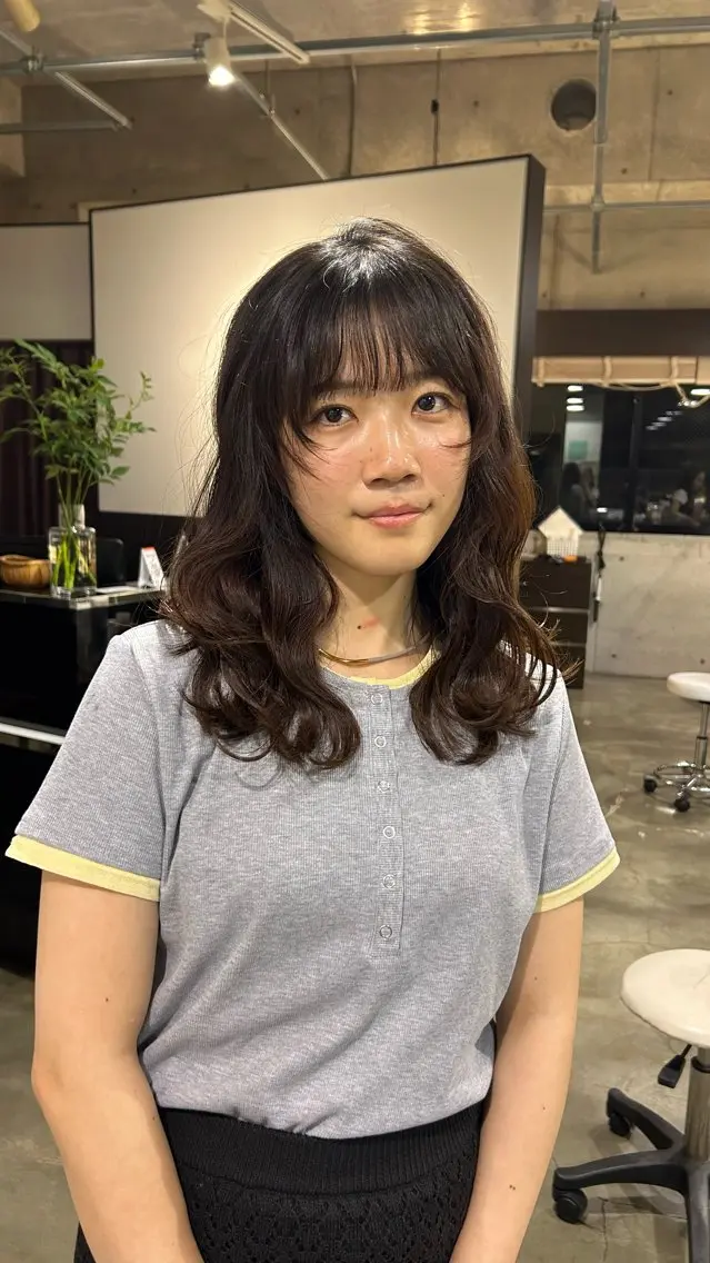 セミロング カット トリートメント NanaKo 表参道 レイヤー/ハッシュのヘアスタイル