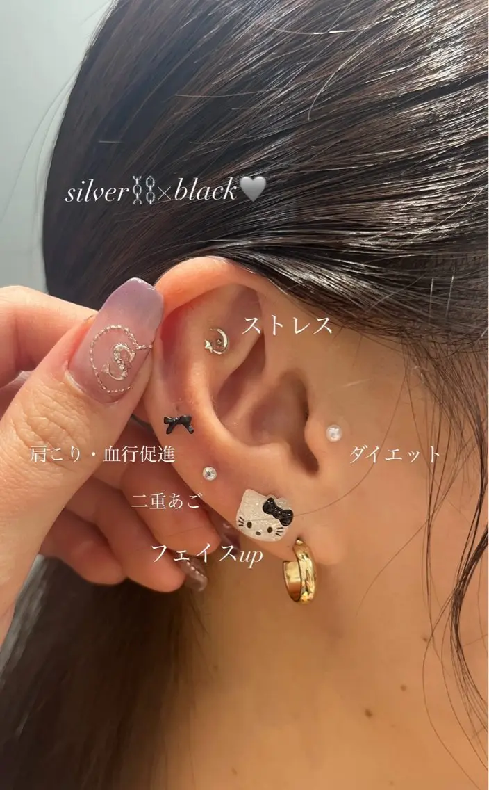 💎耳ツボジュエリー💎両耳10粒まで ¥3850の写真
