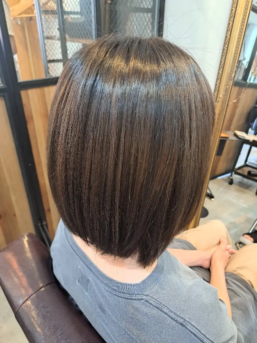 カラー ミディアム ヘアカラー 松島 冬浬のヘアスタイル