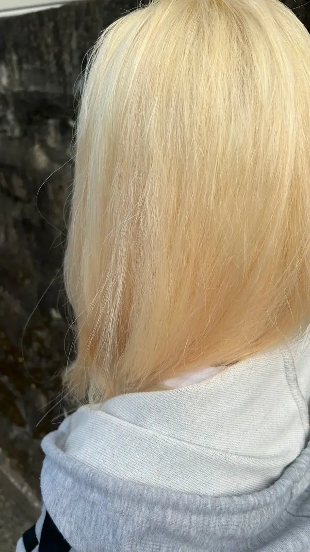 カラー ブリーチෆ‪ハイトー ンカラー☾runaのヘアスタイル