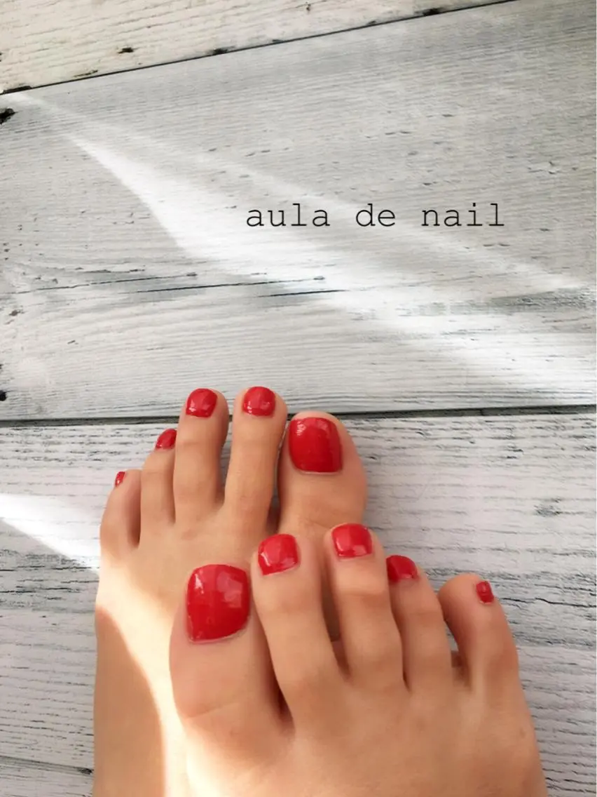 ネイル FOOT☆ケアカラーコース3300円の写真