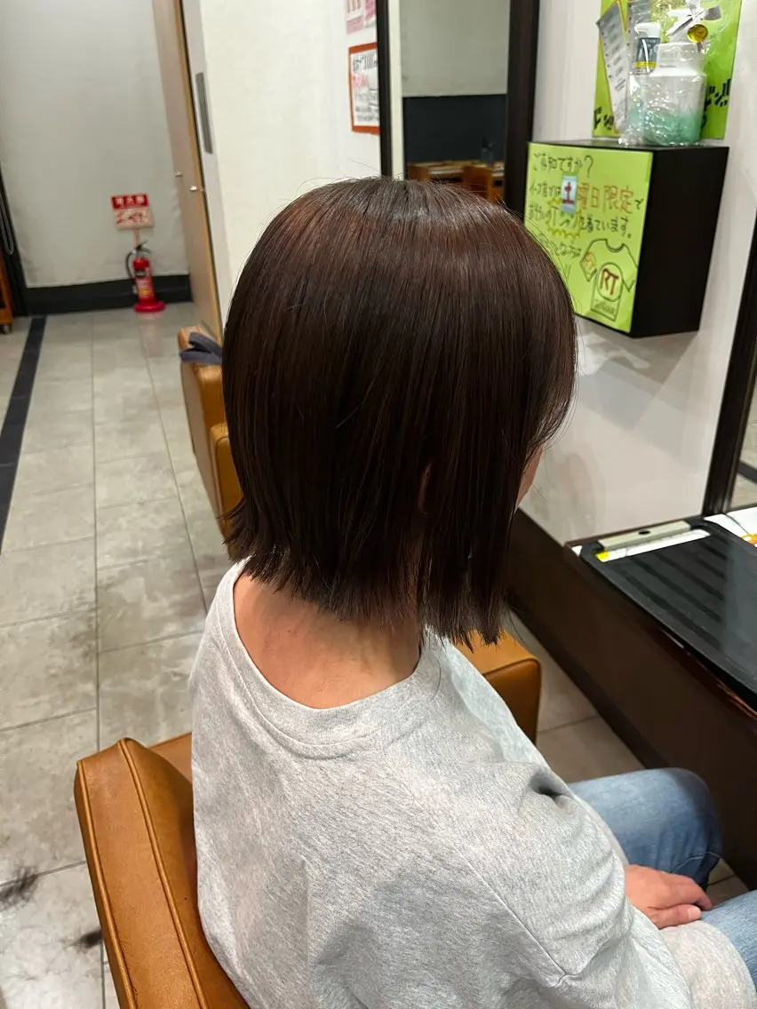 ショート ボブ 長谷川 柚乃のヘアスタイル