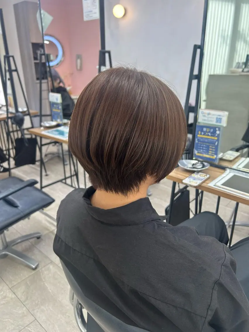 ショート カラー カット ヘアカラー トリートメント suehiro yunaのヘアスタイル