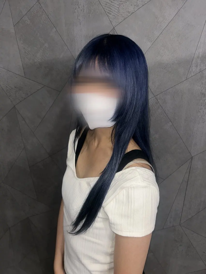 ロング カラー ヘアカラー トリートメント ヘッドスパ 稀代 真羽のヘアスタイル