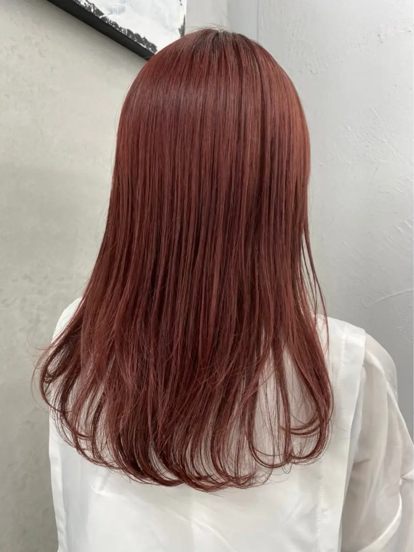 カラー ブリーチ ダブルカラー ブリーチなしカラー 松岡 沙弥のヘアスタイル