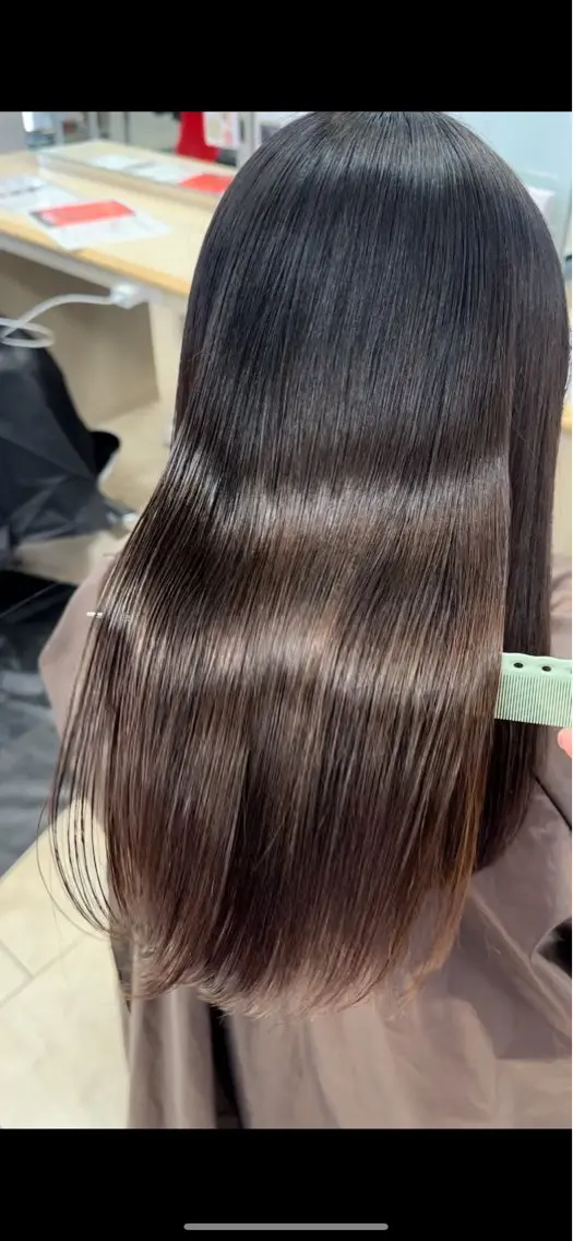 ロング カラー 艶髪 黄金比みくのヘアスタイル