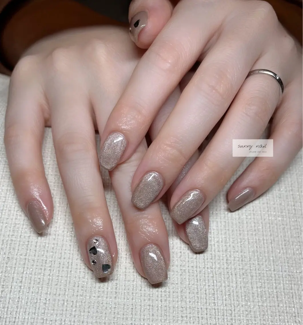 ネイル ハート マグネットネイル sunny nailのネイルデザイン