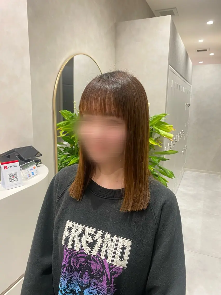 ミディアム ワイドバング 韓国ヘア・カラー 🩵SHIZUKUのヘアスタイル