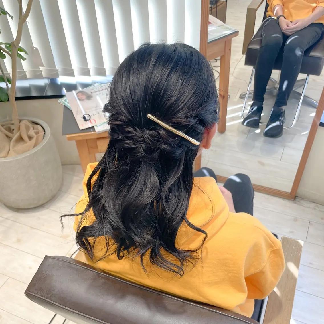 ヘアアレンジ ハーフアップ ヘアセット アレンジ🎀ツヤ髪✨ 北野亜優実🌱のヘアスタイル