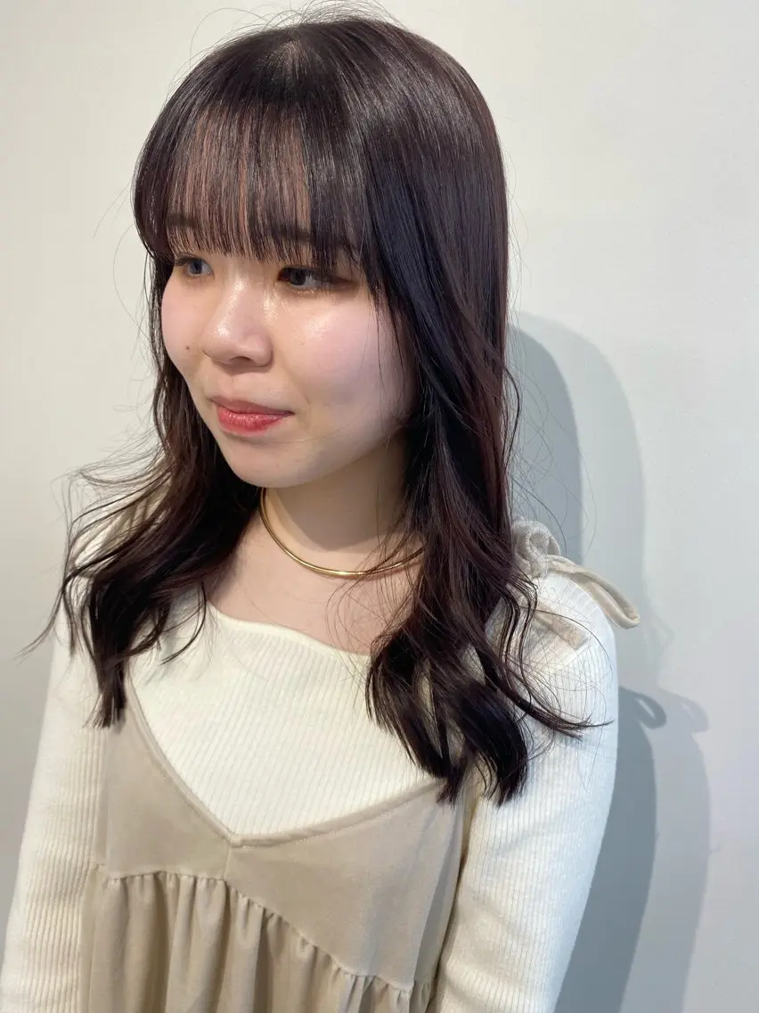 ロング カット ヘアカラー トリートメント LUVISM新潟🎀 透明感カラー/ミユのヘアスタイル