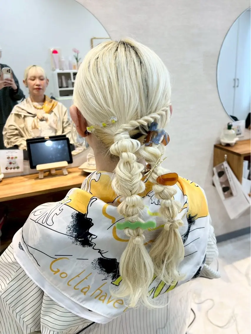 ヘアアレンジ 対馬 粘音のヘアスタイル