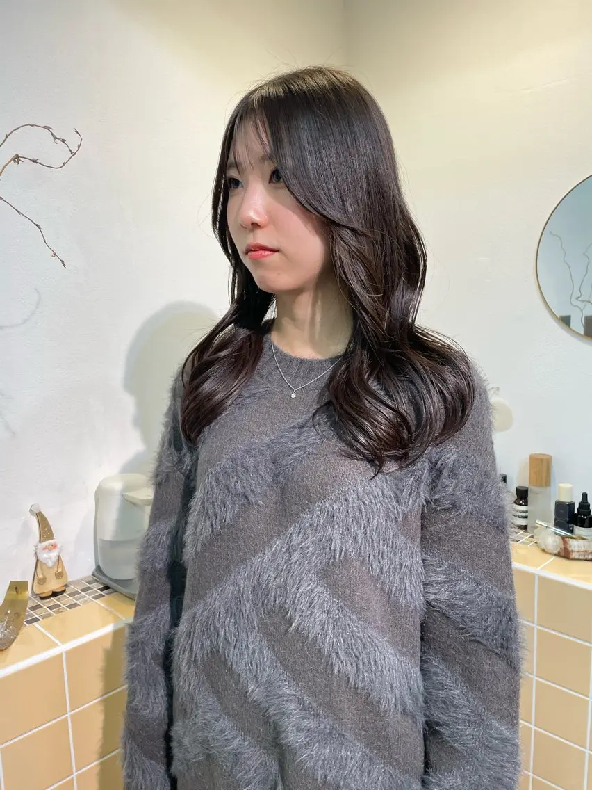 ロング カット sakura🌸 レイヤー/韓国ヘアのヘアスタイル