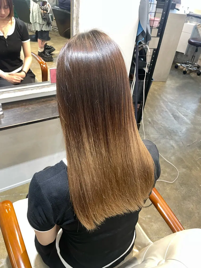 ロング トリートメント トリートメント ニュアンスカラー/ 🫧レミ(坊主)のヘアスタイル