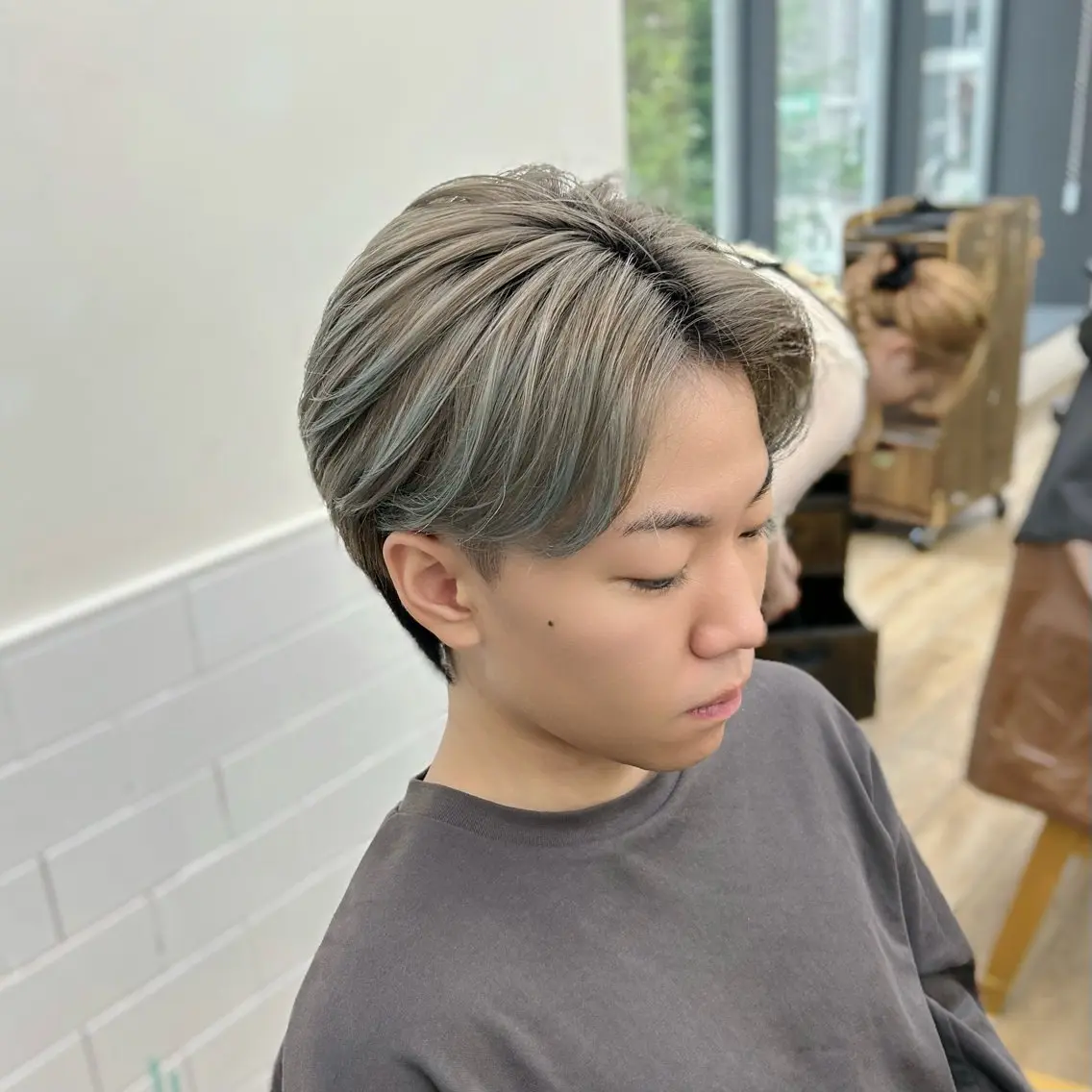 ショート カラー パーマ メンズ カット パーマ 🎀オタク美容師艶髪 カラーERINA🎀のヘアスタイル