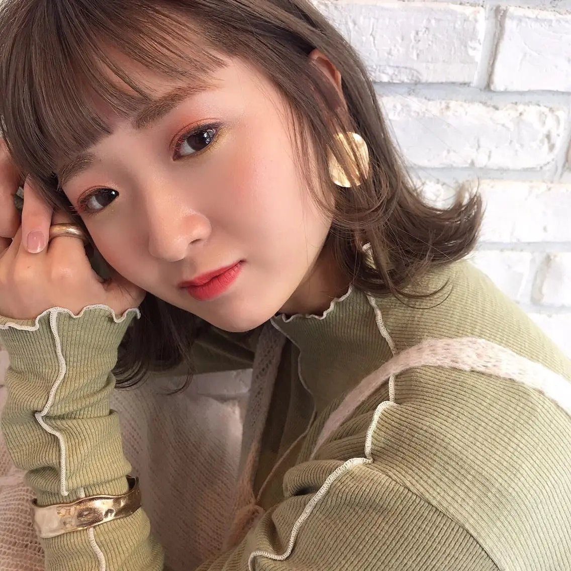 ショート 透明感/地毛風カラー AYAKAのヘアスタイル