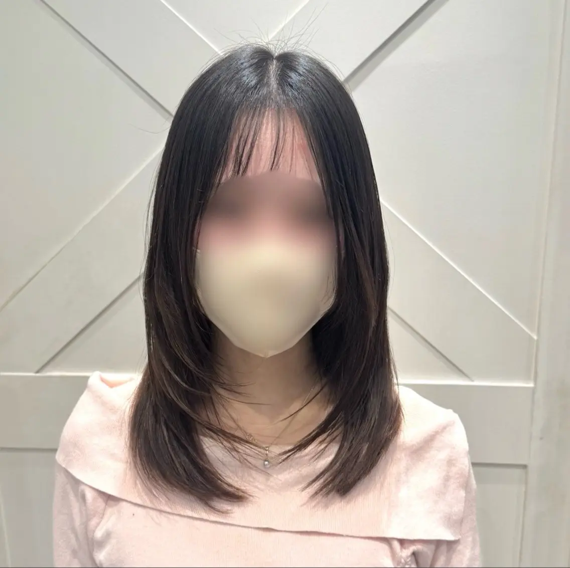 ミディアム 横浜|韓国レイヤー| 暖色カラー|まなとのヘアスタイル