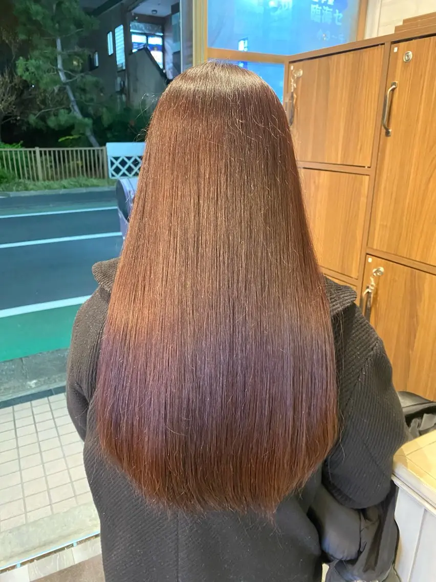 ロング カラー ヘアカラー トリートメント ヘッドスパ Aujuaソムリエ 🎨‎♡HARUのヘアスタイル