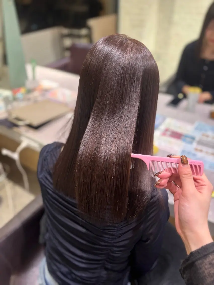 ふわっと色づく【暖色カラー🍇♥️】の写真