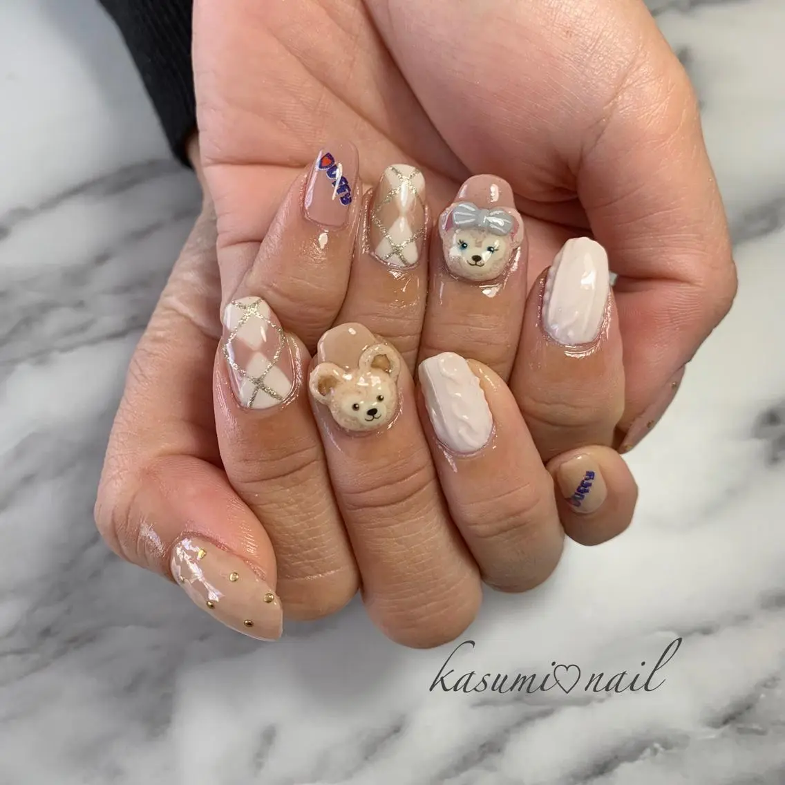 ネイル アートネイル フットネイル 大理石ネイル(マーブル) ミラーネイル ニュアンスネイル KASUMI♡ Nailのネイルデザイン