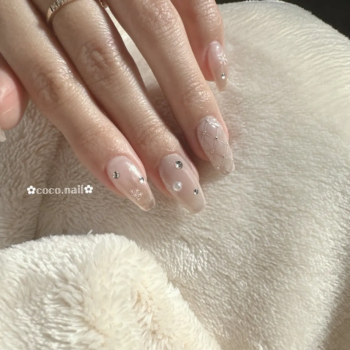 ネイル ハンドネイル lili.nail y2k/長さ出しのネイルデザイン