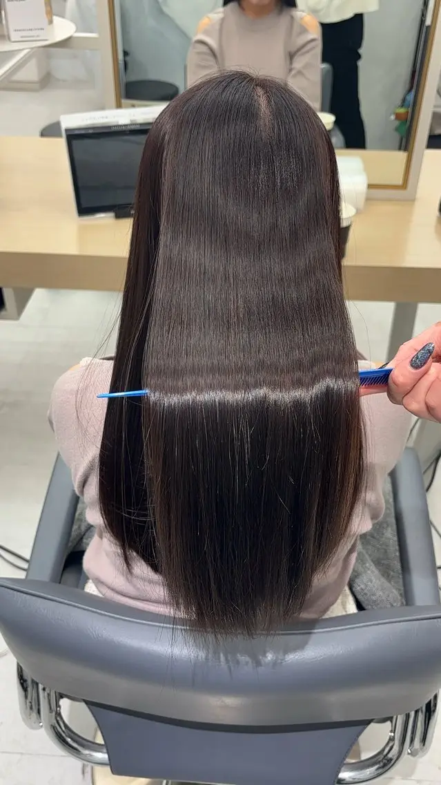 ロング カット ヘアカラー トリートメント 今話題の艶髪矯正 美艶カラー/FUKAのヘアスタイル