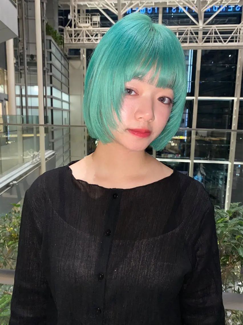 ショート カラー ハイトーンカラー ボブ カット ヘアカラー トリートメント mai / linoah˚✧のヘアスタイル