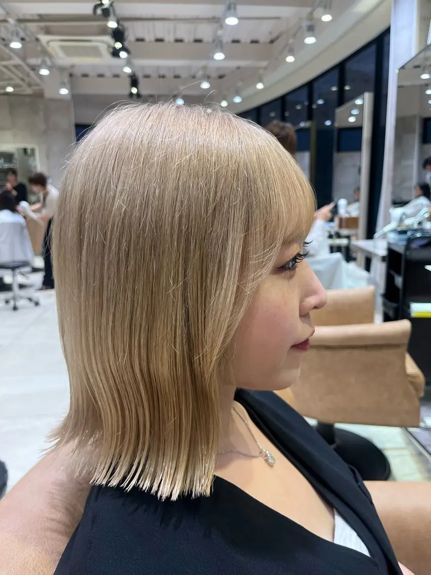 ミディアム ボブ／レイヤーモデル 募集中🫧ゆい🌼のヘアスタイル