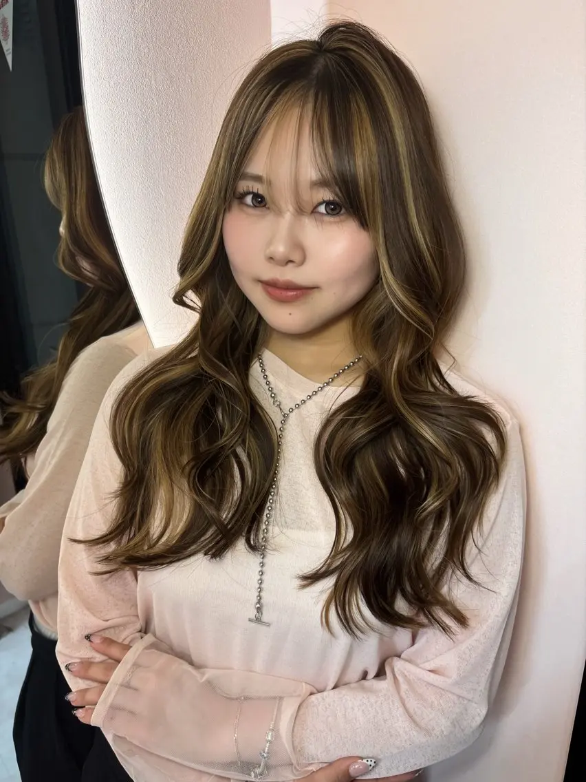 カラー ヘアカラー YOLO 渋谷 nanamiのヘアスタイル