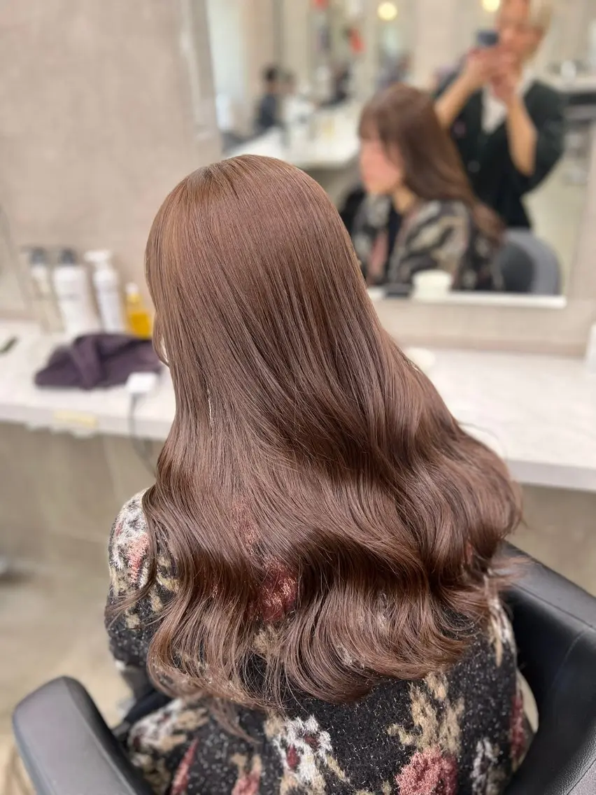ロング カラー ふわっと抜け感🫧 ブラウンベージュ🤎のヘアスタイル