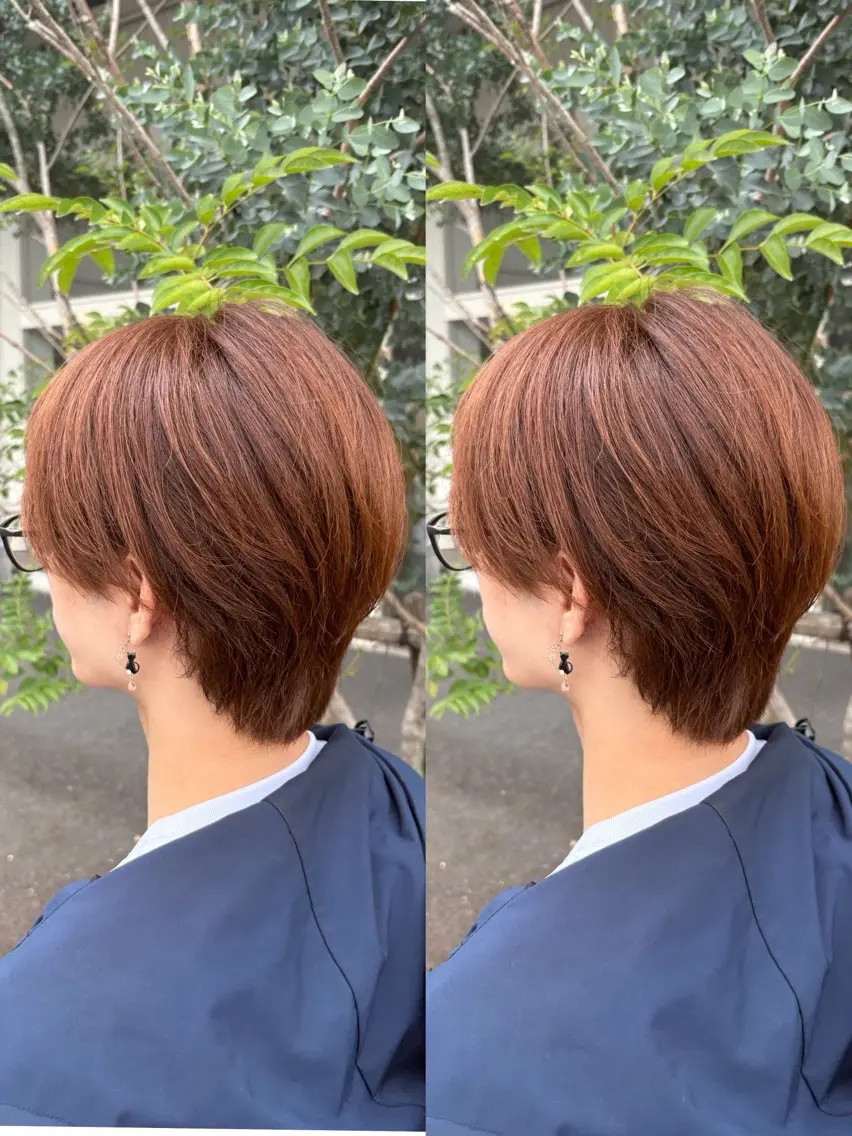 ショート ショートヘア ウルフカット カット トリートメント 高橋 乙葉のヘアスタイル