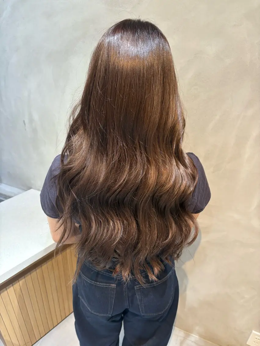 ロング カラー ヘアアレンジ グレージュ ラベンダーカラー ラベンダーグレージュ ラベンダーグレー 植林 奨のヘアスタイル